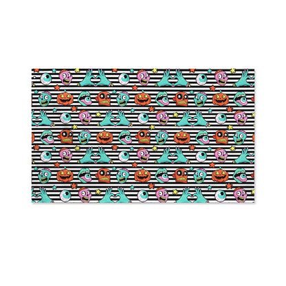 Halloween Zombie Striped Pattern Print Polyester Flag