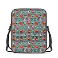 Halloween Zombie Striped Pattern Print Rectangular Crossbody Bag