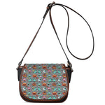 Halloween Zombie Striped Pattern Print Saddle Bag