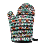 Halloween Zombie Striped Pattern Print Single Oven Mitt