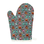 Halloween Zombie Striped Pattern Print Single Oven Mitt