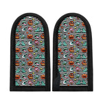 Halloween Zombie Striped Pattern Print Skillet Handle Cover