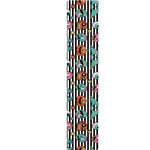 Halloween Zombie Striped Pattern Print Table Runner