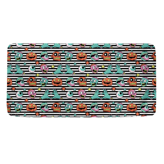 Halloween Zombie Striped Pattern Print Towel
