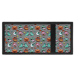 Halloween Zombie Striped Pattern Print Trifold Wallet