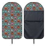 Halloween Zombie Striped Pattern Print Waterproof Car Seat Cover