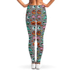 Halloween Zombie Striped Pattern Print Women's Leggings
