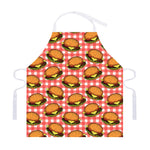 Hamburger Plaid Pattern Print Adjustable Apron
