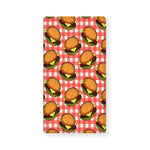 Hamburger Plaid Pattern Print Baby Crib Sheet
