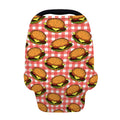 Hamburger Plaid Pattern Print Baby Seat Cover
