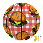 Hamburger Plaid Pattern Print Basketball