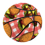 Hamburger Plaid Pattern Print Basketball