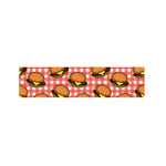 Hamburger Plaid Pattern Print Bed Runner