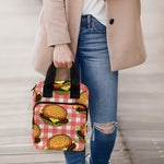 Hamburger Plaid Pattern Print Bible Tote Bag