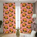 Hamburger Plaid Pattern Print Dimout Pencil Pleat Curtains