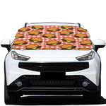 Hamburger Plaid Pattern Print Car Windshield Snow Cover