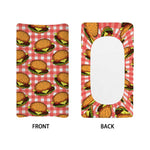 Hamburger Plaid Pattern Print Changing Pad Cover