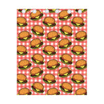 Hamburger Plaid Pattern Print Curtain
