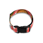 Hamburger Plaid Pattern Print Dog Collar