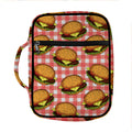 Hamburger Plaid Pattern Print Front Pocket Bible Bag