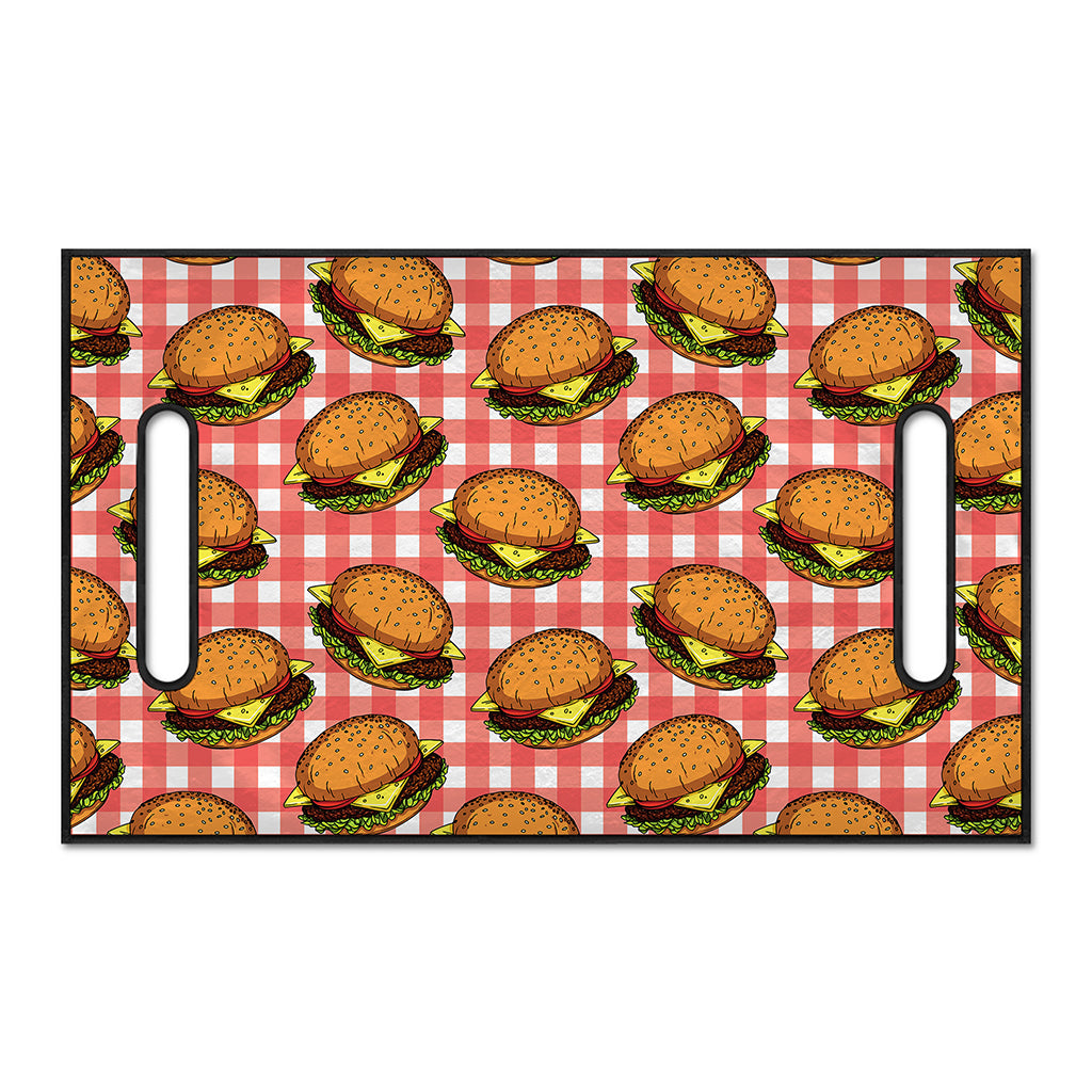 Hamburger Plaid Pattern Print Golf Cart Seat Cover