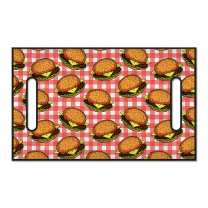 Hamburger Plaid Pattern Print Golf Cart Seat Cover