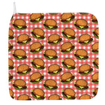 Hamburger Plaid Pattern Print Hand Towel