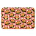 Hamburger Plaid Pattern Print Indoor Door Mat