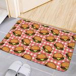Hamburger Plaid Pattern Print Indoor Door Mat