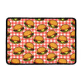 Hamburger Plaid Pattern Print Kitchen Mat