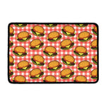 Hamburger Plaid Pattern Print Kitchen Mat