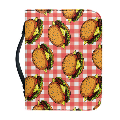 Hamburger Plaid Pattern Print Leather Bible Cover