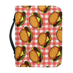 Hamburger Plaid Pattern Print Leather Bible Cover