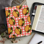 Hamburger Plaid Pattern Print Leather Bible Cover