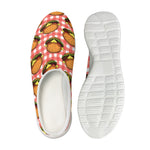 Hamburger Plaid Pattern Print Mesh Casual Shoes