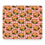 Hamburger Plaid Pattern Print Mouse Pad