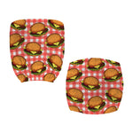 Hamburger Plaid Pattern Print Office Chair Cover
