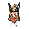 Hamburger Plaid Pattern Print Pet Carrier Backpack