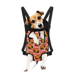 Hamburger Plaid Pattern Print Pet Carrier Backpack