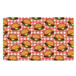 Hamburger Plaid Pattern Print Polyester Doormat