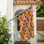 Hamburger Plaid Pattern Print Polyester Flag