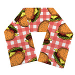Hamburger Plaid Pattern Print Scarf