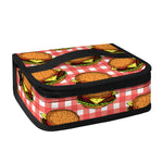 Hamburger Plaid Pattern Print Small Lunch Bag