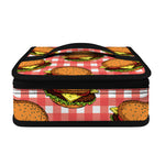 Hamburger Plaid Pattern Print Small Lunch Bag