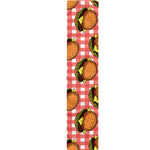 Hamburger Plaid Pattern Print Table Runner