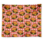 Hamburger Plaid Pattern Print Tapestry