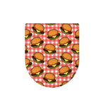Hamburger Plaid Pattern Print Toilet Lid Cover