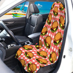 Hamburger Plaid Pattern Print Waterproof Car Seat Cover