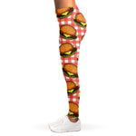 Hamburger Plaid Pattern Print Women's Leggings