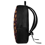 Hamburger Planet Pattern Print 17 Inch Backpack